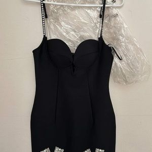 NEW DRESS , BLACK WHIT DETAILS